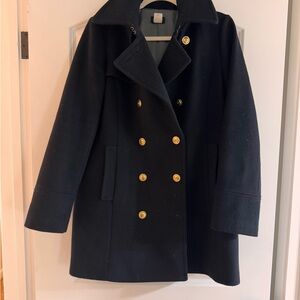 J. Crew Navy Peacoat with Gold Buttons